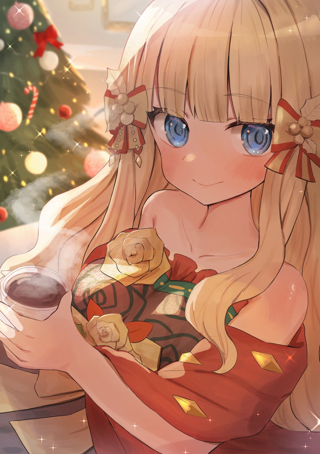 christmas, princess_connect!, princess_connect!_re:dive, sasaki_saren, takuan_(mo55ilst)