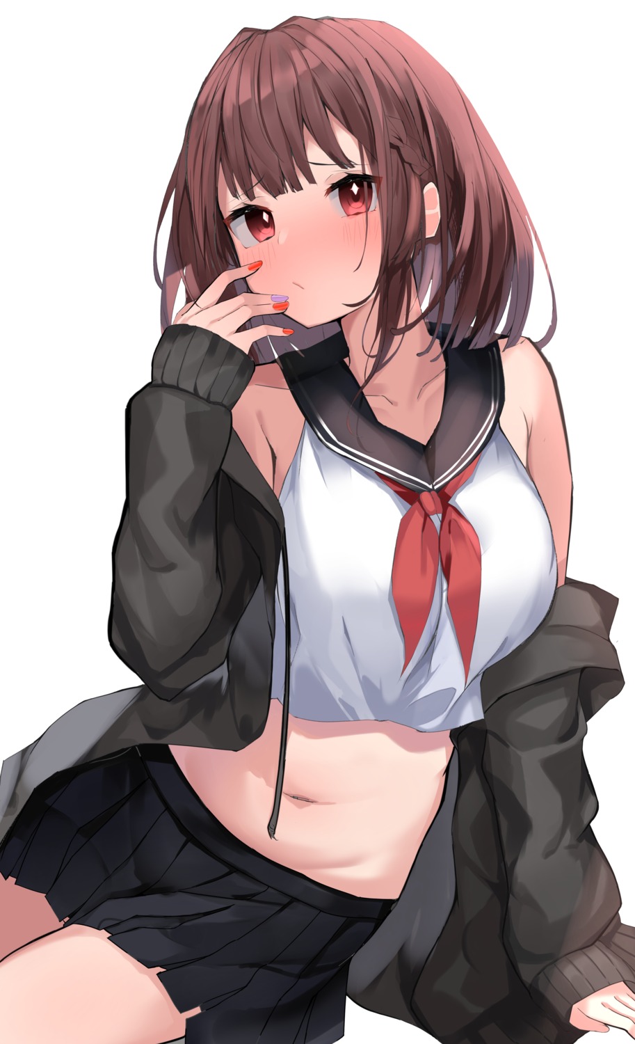 nephthys2356, seifuku, sweater