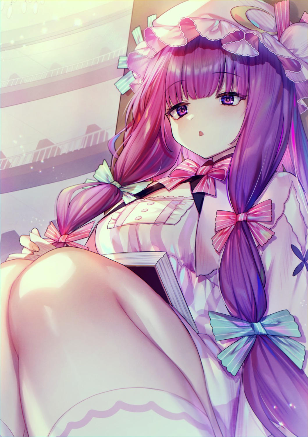 dress, here_(hr_rz_ggg), patchouli_knowledge, skirt_lift, touhou
