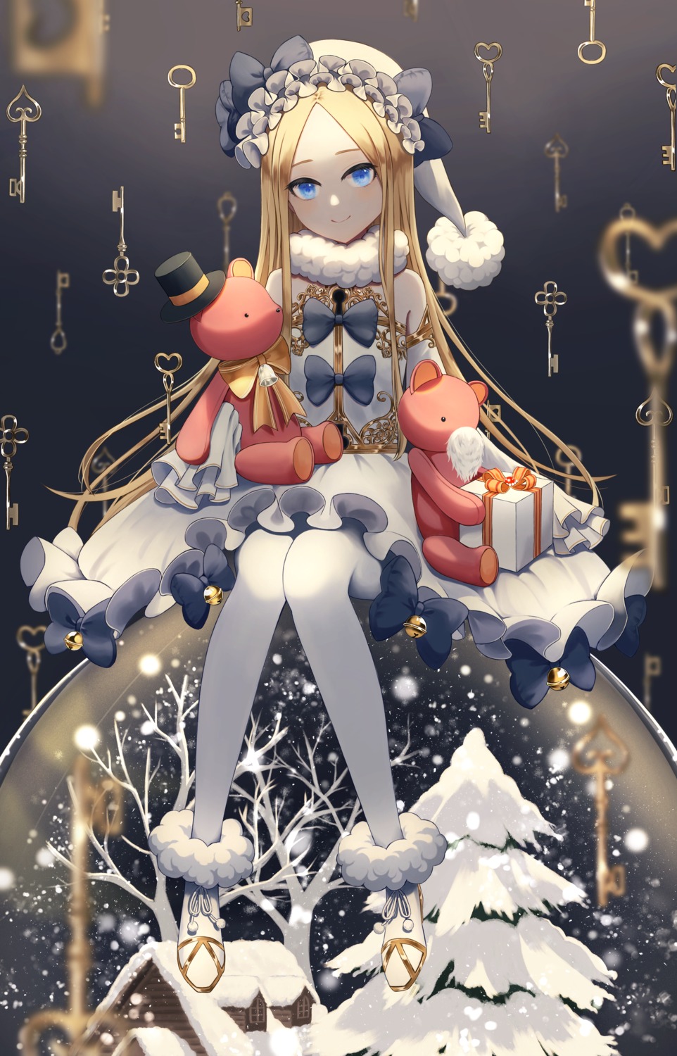 abigail_williams_(fate), dress, fate/grand_order, pantyhose, tobi_(pixiv41237754)