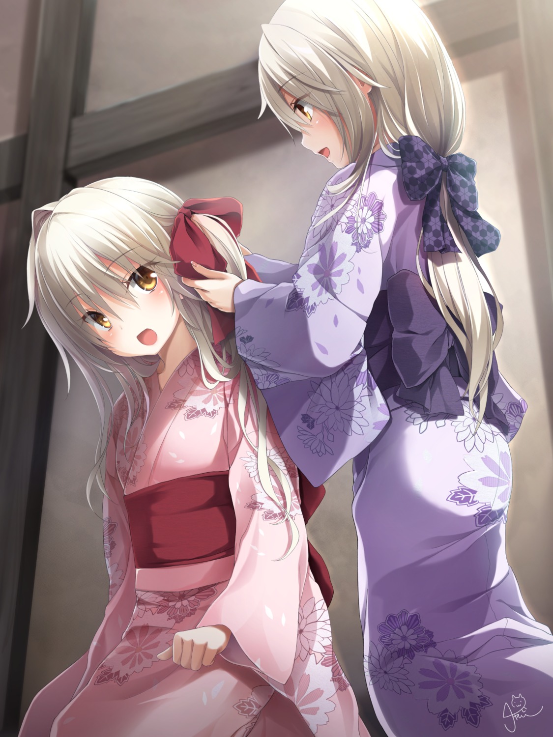 amatsutsumi, chaamii, koiduka_mana, yukata