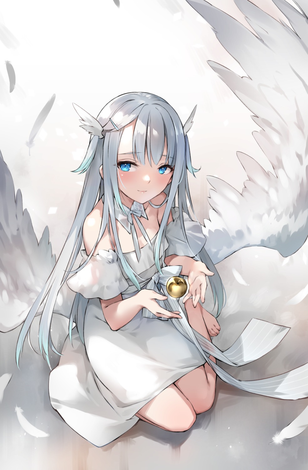 amatsuka_uto, angel, dress, no_bra, voice-ore, wings, xie_yizhen