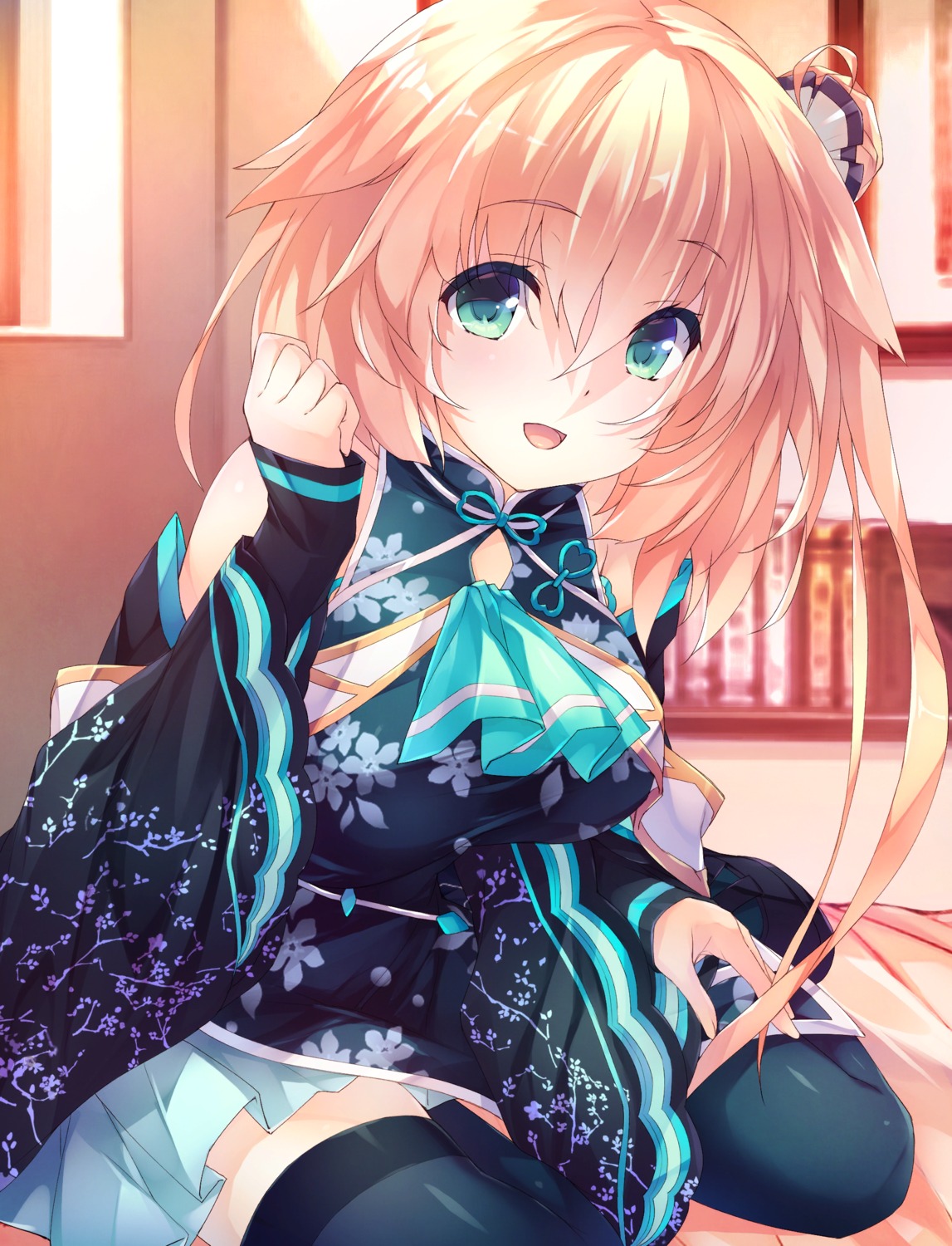 amami_mikihiro, asian_clothes, fantasia_re:build, kuusen_madoushi_kouhosei_no_kyoukan, lecty_eisenach, thighhighs