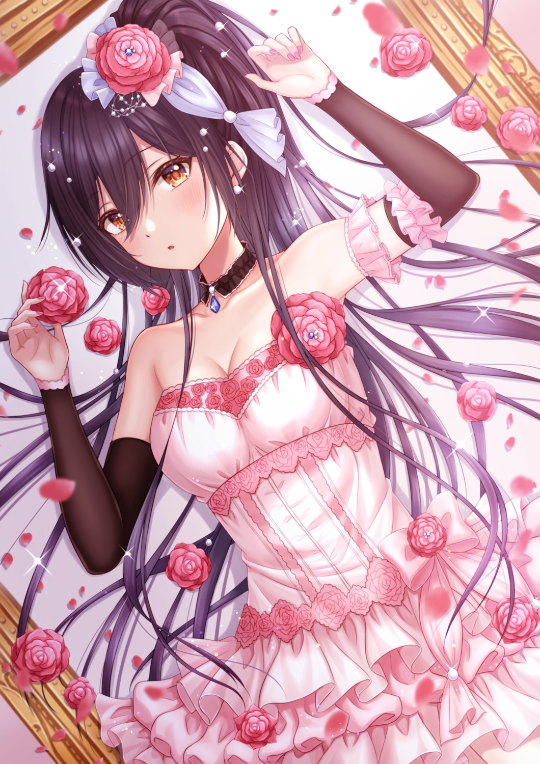 cleavage, dress, hiiragi_kei, shirase_sakuya, the_idolm@ster, the_idolm@ster_shiny_colors