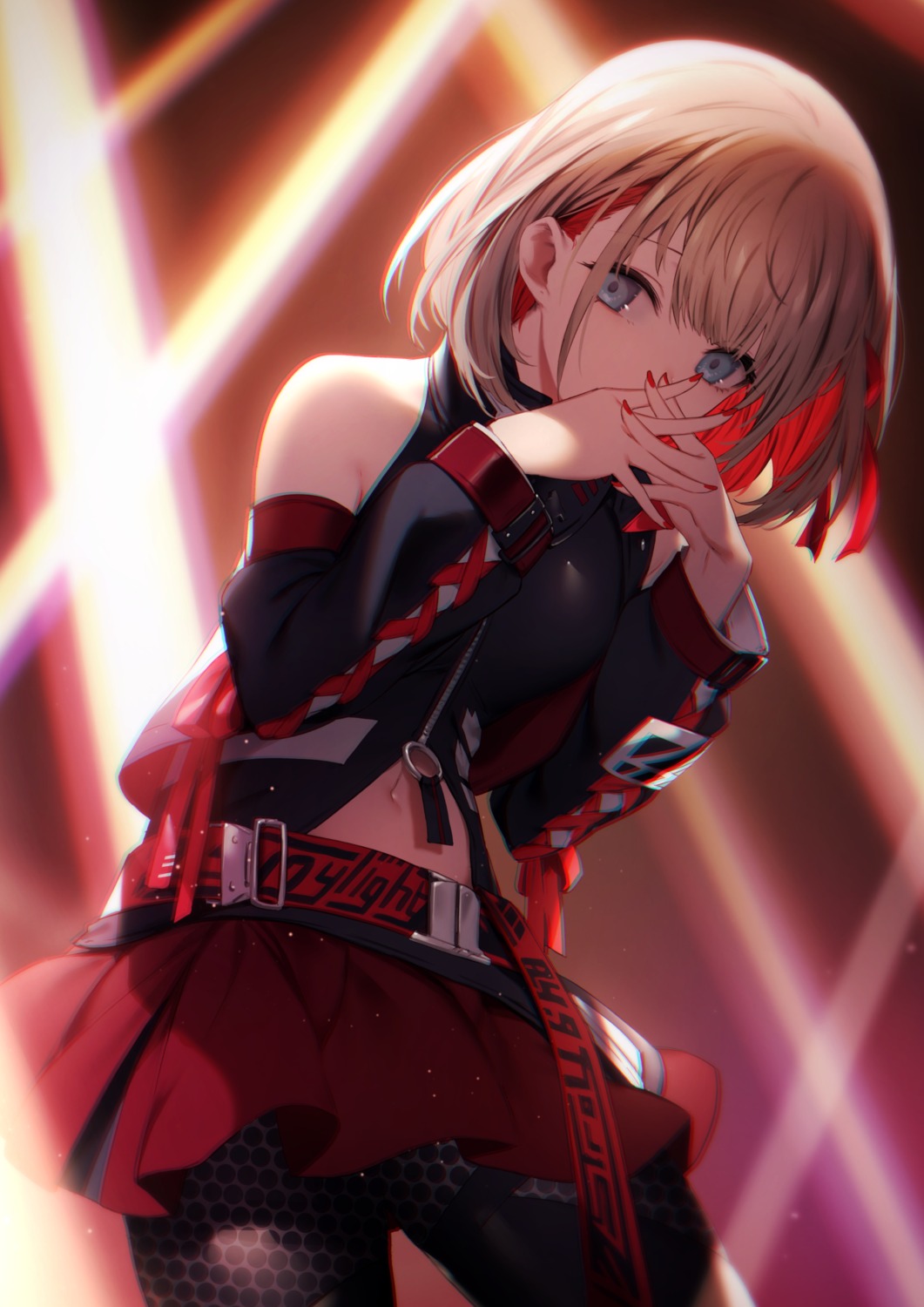 fishnets, genyaky, pantyhose, serizawa_asahi, the_idolm@ster, the_idolm@ster_shiny_colors