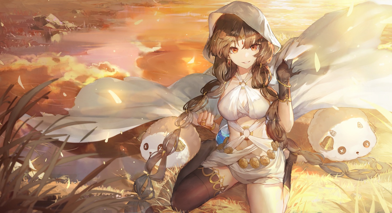 cleavage, messikid, thighhighs