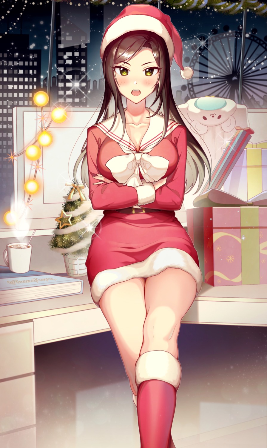 christmas, mukai_takumi, seifuku, shangzi, the_idolm@ster, the_idolm@ster_cinderella_girls