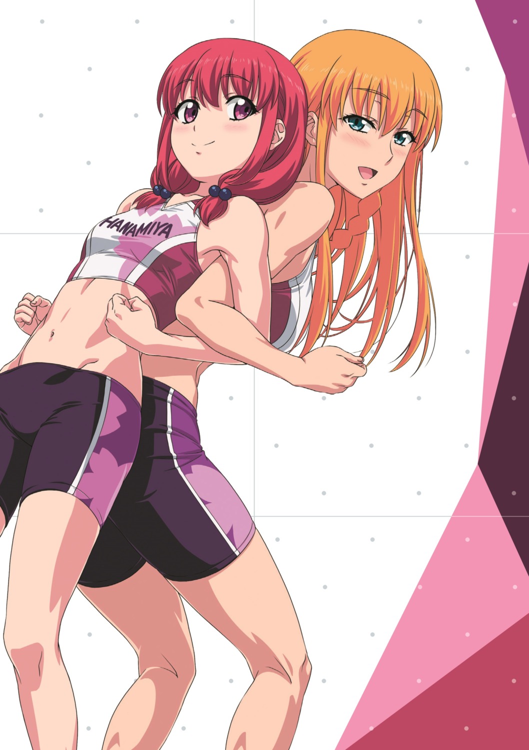 bike_shorts, gym_uniform, iwa_kakeru!_-sport_climbing_girls-, sugiura_nonoka, tagme, yotsuba_sayo