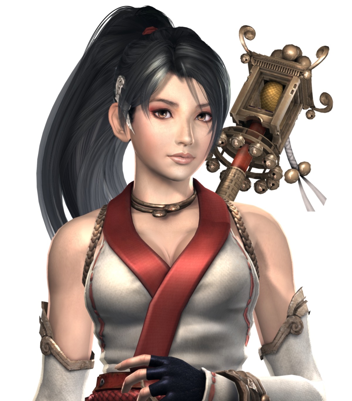 cg, cleavage, momiji_(ninja_gaiden), ninja, ninja_gaiden, ninja_gaiden_2, weapon