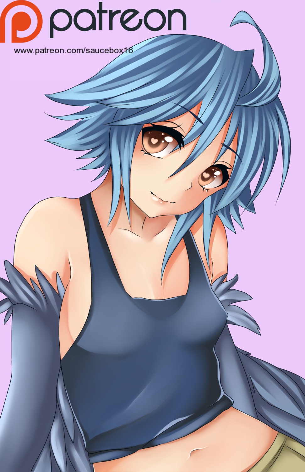 monster_girl, monster_musume_no_iru_nichijou, nekorare, no_bra, papi, wings