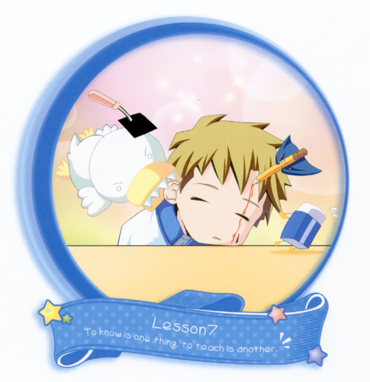ah-kun, blood, chibi, male, moetan, muni-san, pen-kun, pop
