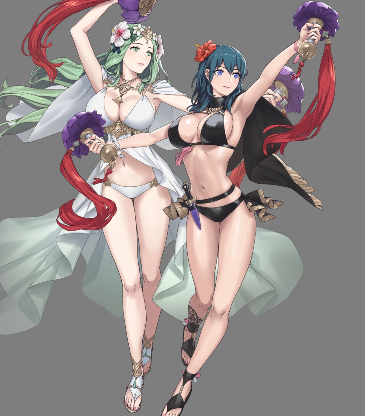 ass, bikini, byleth_(fire_emblem), cleavage, cuboon, duplicate, fire_emblem, fire_emblem_heroes