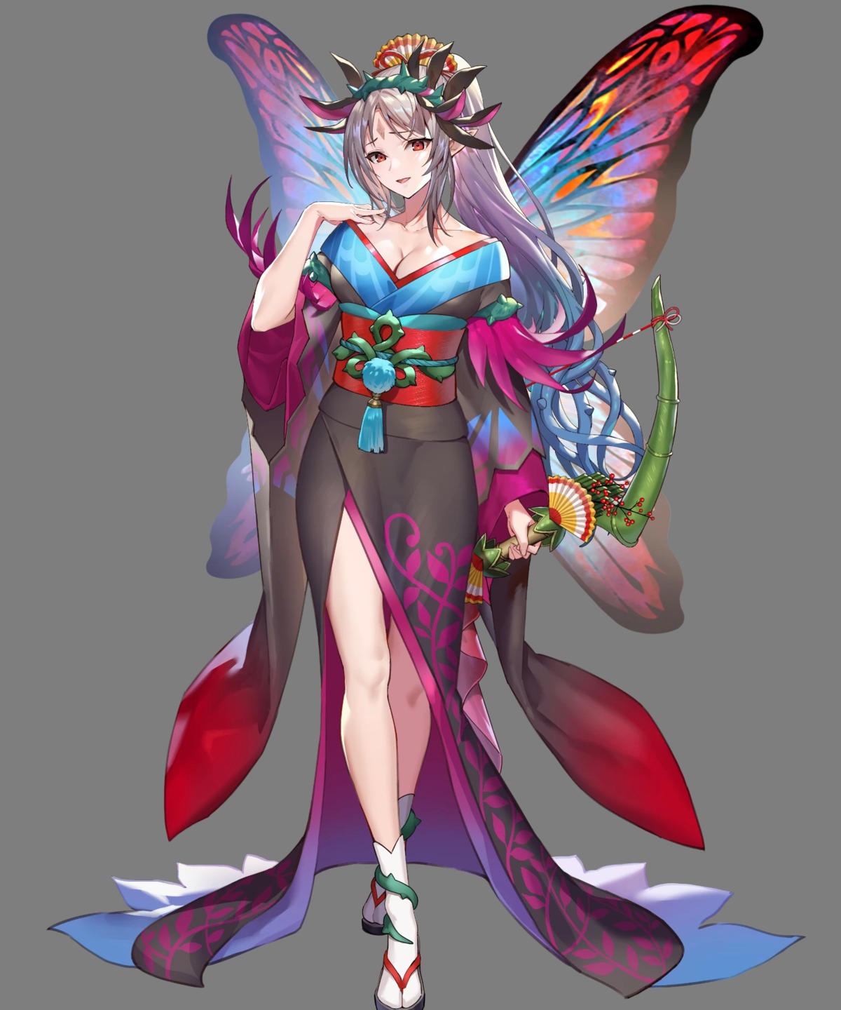 breast_hold, duplicate, fire_emblem, fire_emblem_heroes, heels, kimono, nintendo, no_bra