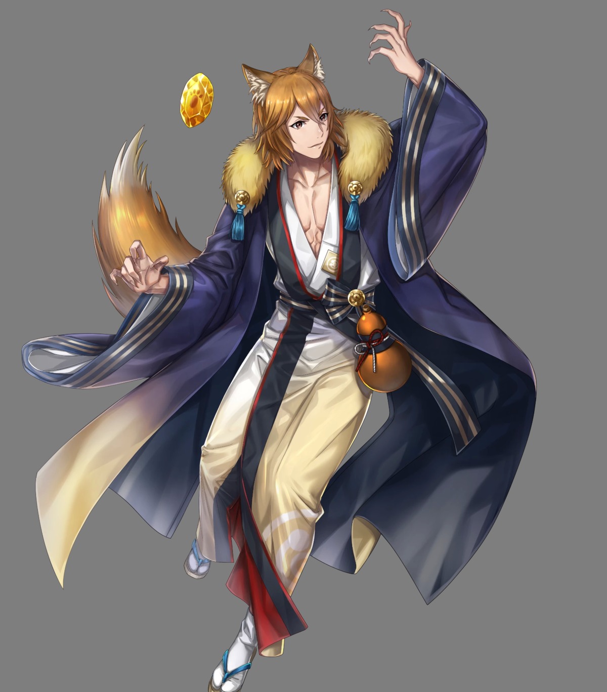 animal_ears, duplicate, fire_emblem, fire_emblem_heroes, fire_emblem_if, kaden_(fire_emblem), kimono, nintendo, tail, yakiniku