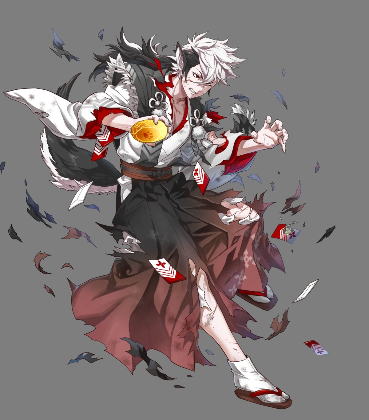 animal_ears, fire_emblem, fire_emblem_heroes, fire_emblem_if, keaton_(fire_emblem), kimono, nintendo, pointy_ears, tagme, tail, torn_clothes
