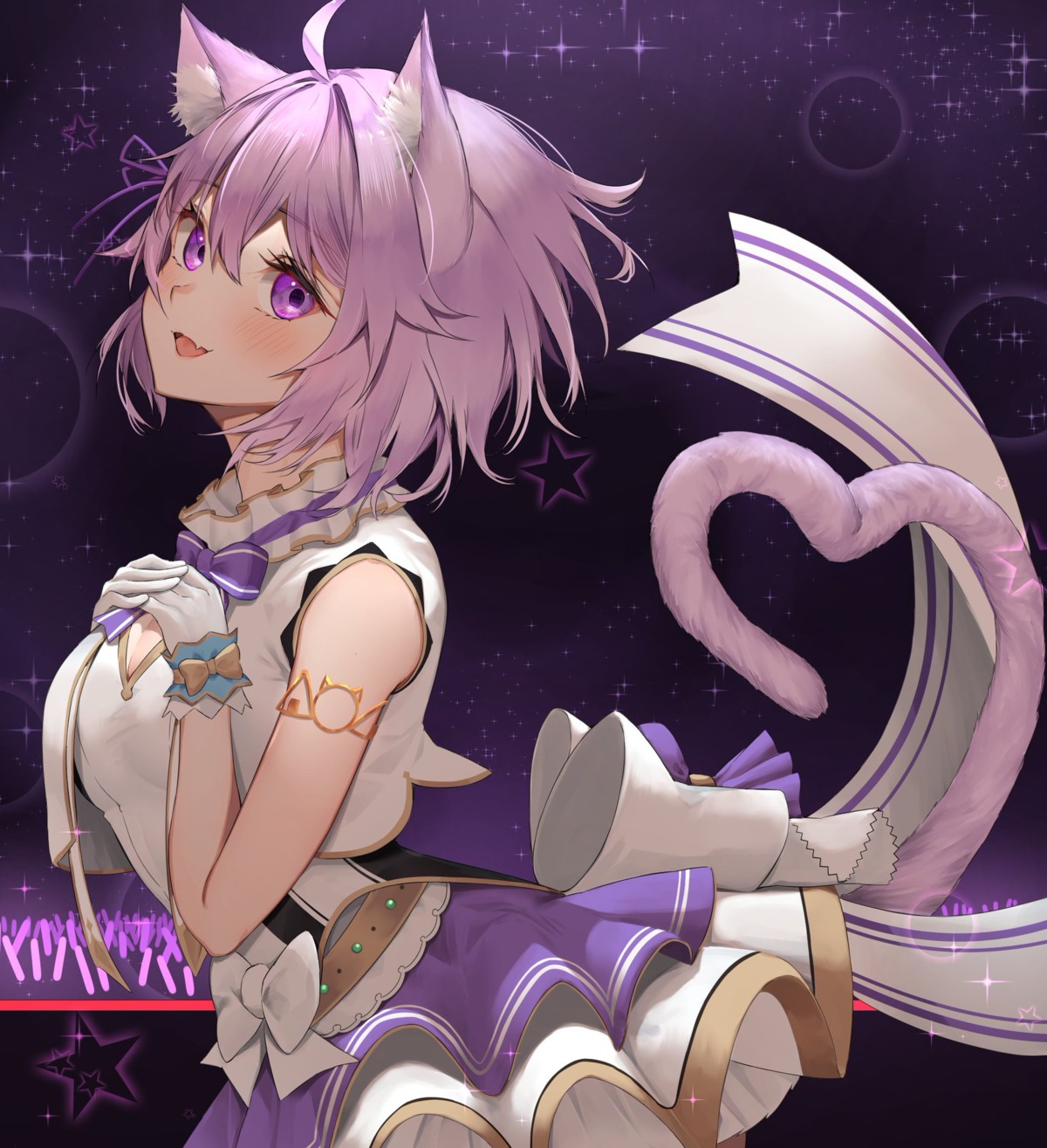 animal_ears, hololive, hololive_gamers, nekomata_okayu, nekomimi, tail, yuya_(pixiv37335712)