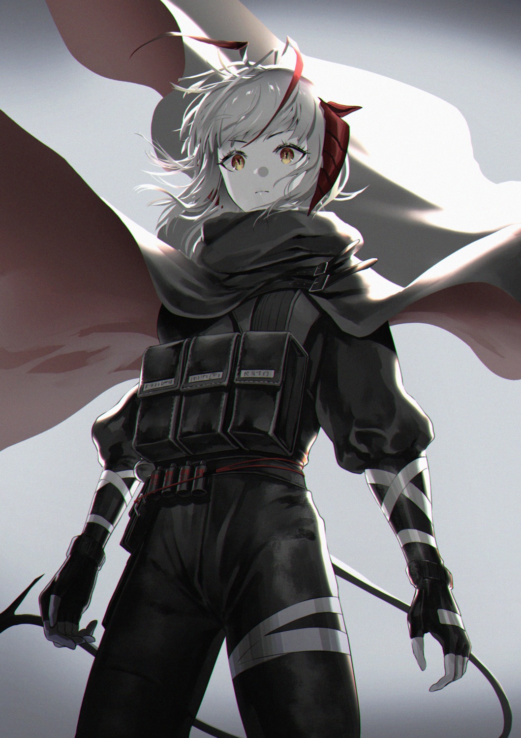 arknights, horns, makkuro, tail, w_(arknights)