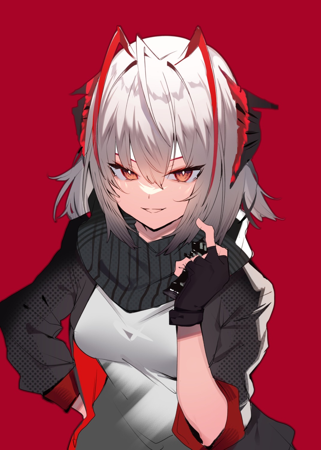 arknights, horns, soukou_makura, w_(arknights)