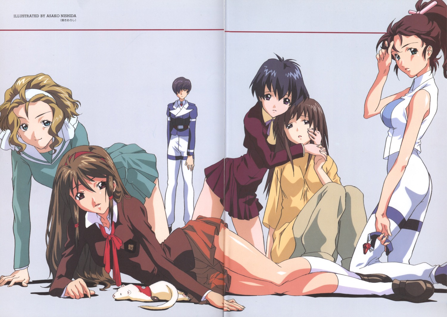 binding_discoloration, crease, infinite_ryvius, nishida_asako, seifuku