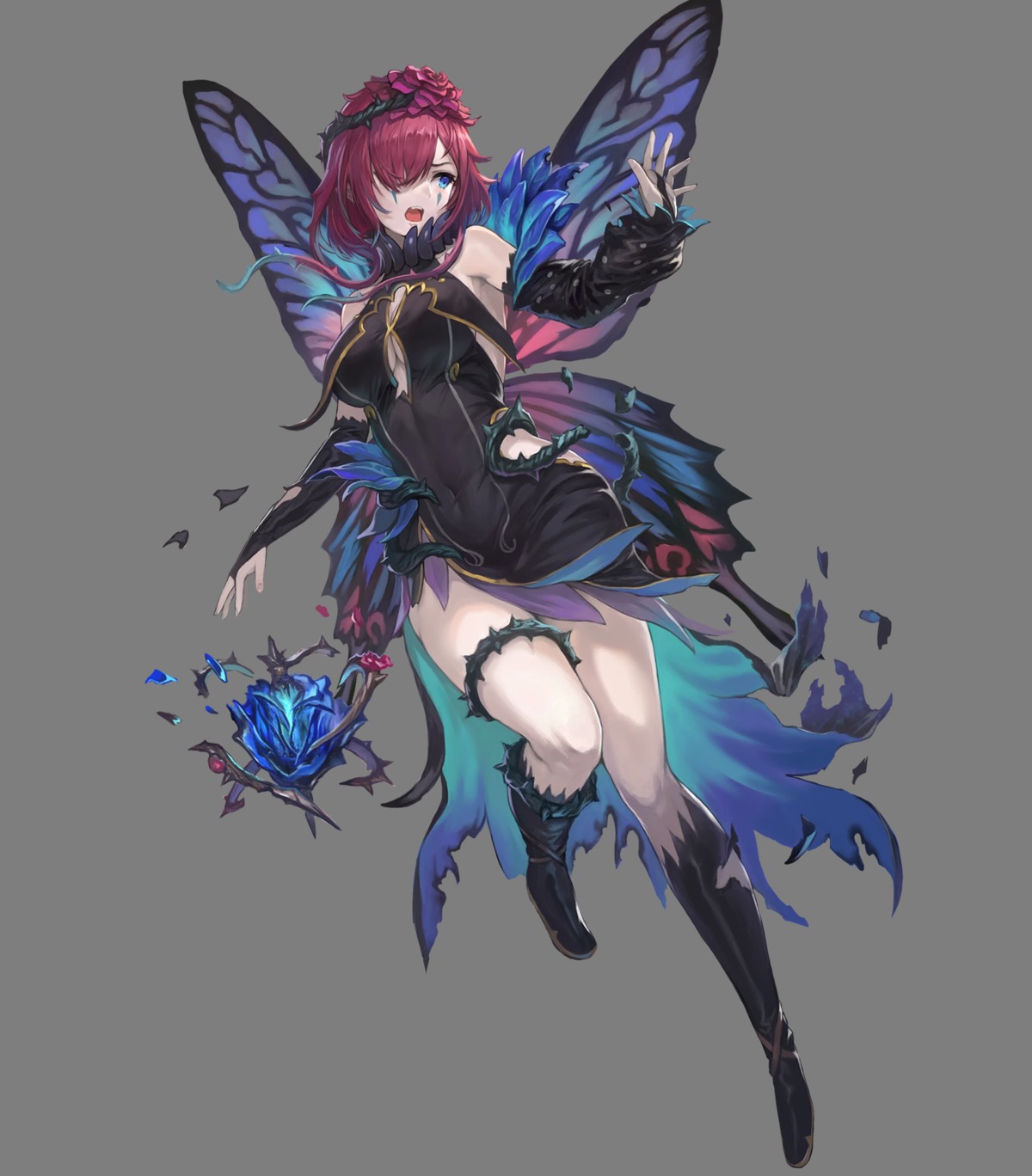 cleavage, dress, duplicate, fairy, fire_emblem, fire_emblem_heroes, nintendo, no_bra