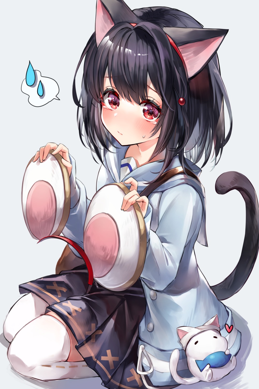 40_(0f0urw), animal_ears, granblue_fantasy, tail, thighhighs, vikala_(granblue_fantasy)