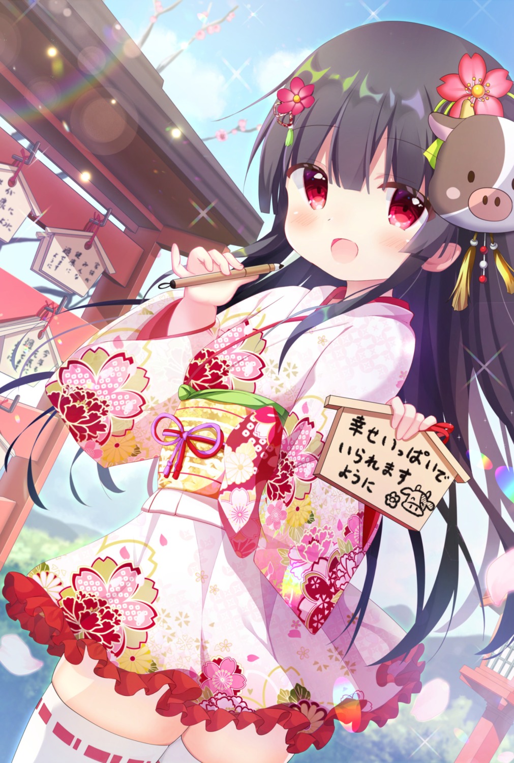 japanese_clothes, kotoriifu, thighhighs