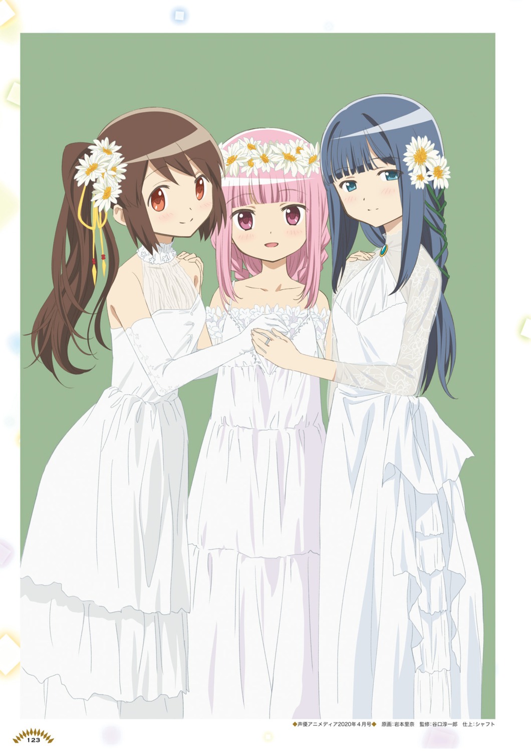 digital_version, dress, magia_record:_mahou_shoujo_madoka_magica_gaiden, mahou_shoujo_madoka_magica, nanami_yachiyo, see_through, tamaki_iroha, taniguchi_junichirou