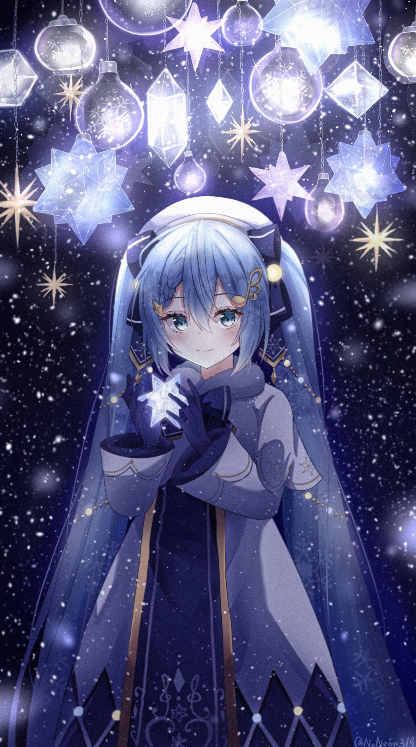 hatsune_miku, noneon319, vocaloid, yuki_miku