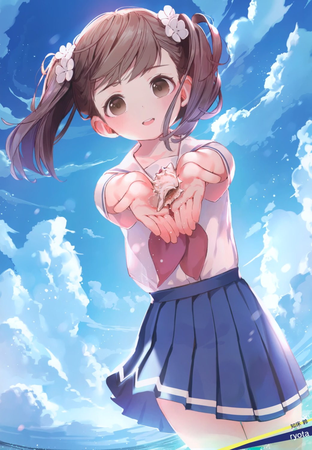 high_school_fleet, ryota_(ry_o_ta), seifuku, shiretoko_rin, wet
