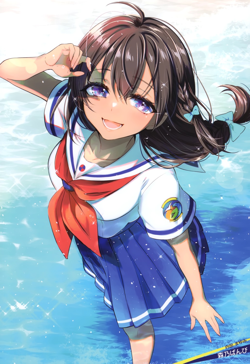 high_school_fleet, morino_bambi, seifuku, uchida_mayumi, wet