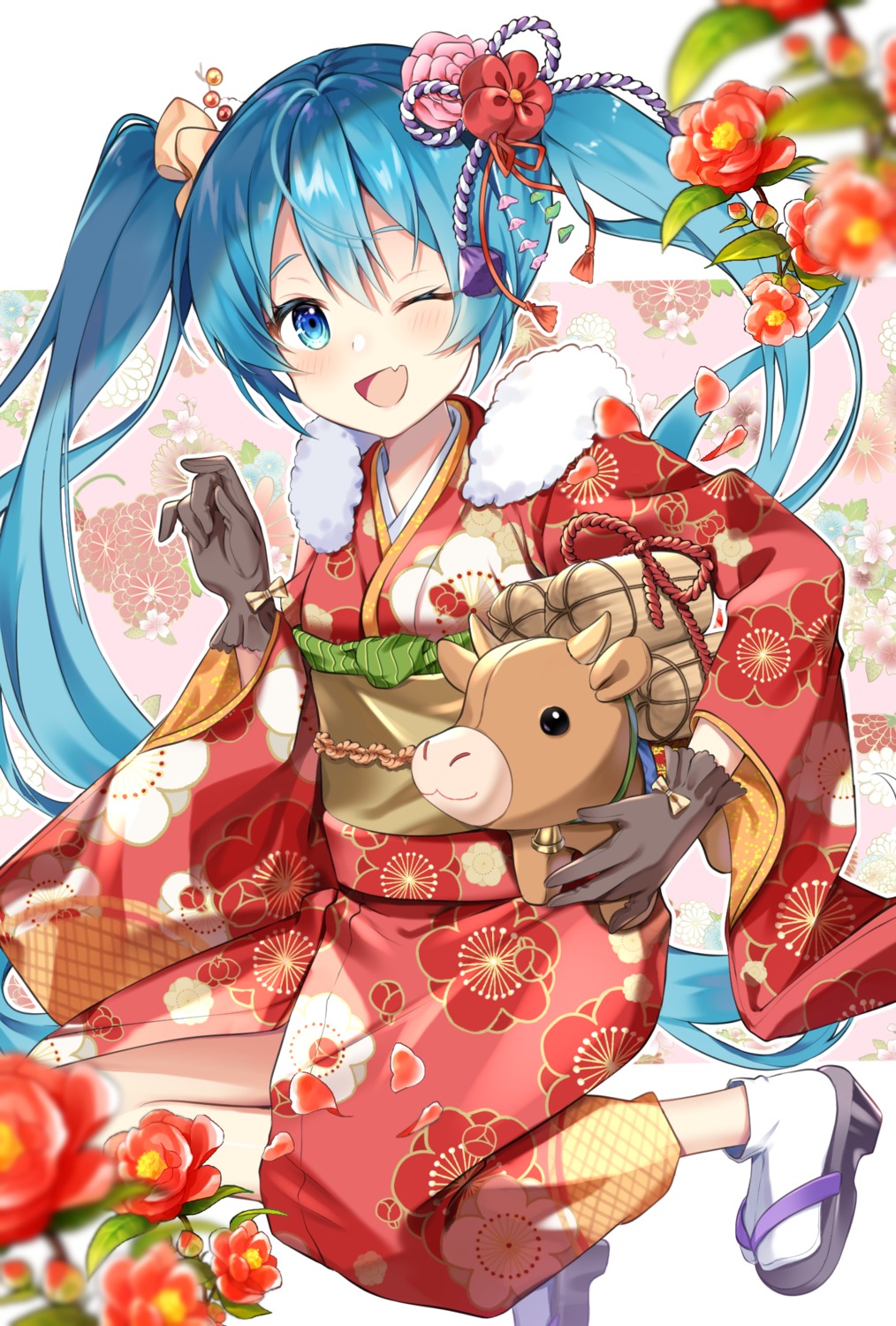 hatsune_miku, kimono, mukuro_usss, vocaloid