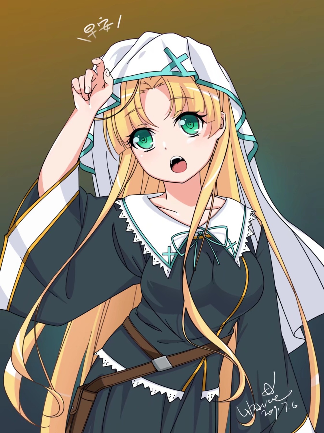asia_argento, highschool_dxd, likauce, nun