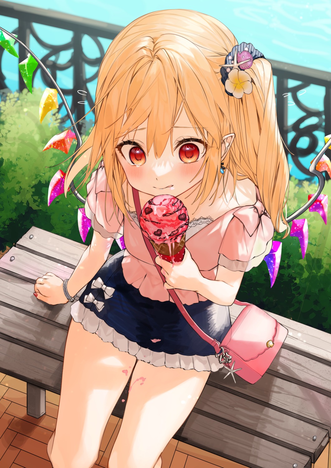 flandre_scarlet, gotoh510, pointy_ears, touhou, wings