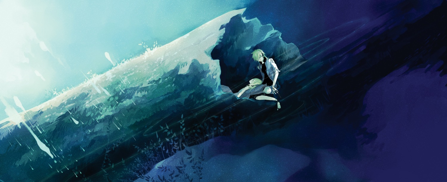 kagamine_len, kagamine_rin, kaninn, landscape, vocaloid