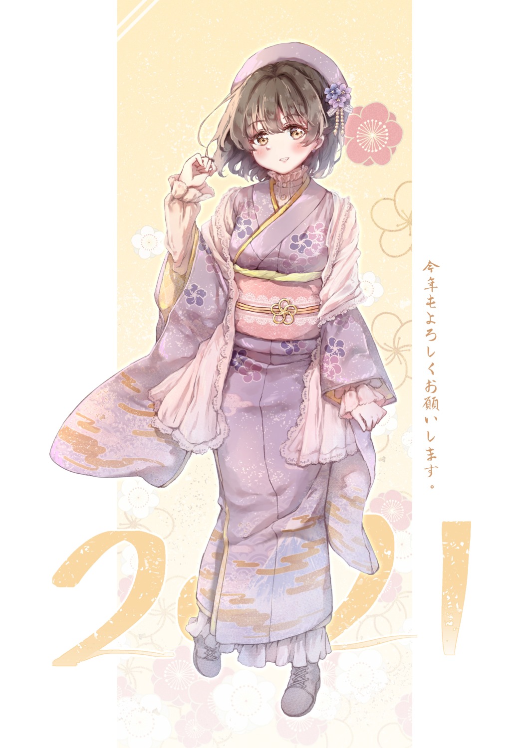 chilia012, kimono, takafuji_kako, the_idolm@ster, the_idolm@ster_cinderella_girls