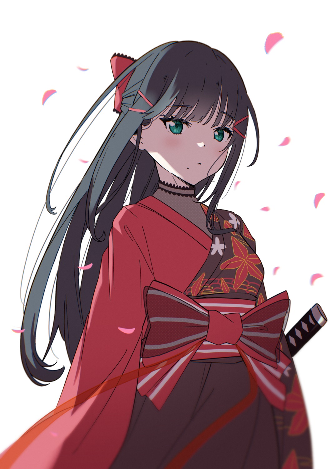 japanese_clothes, kurosawa_dia, love_live!_(series), love_live!_sunshine!!, senguyen1011, sword
