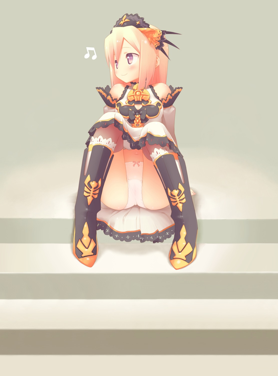 detexted, dress, fantasy_earth_zero, gayarou, pantsu