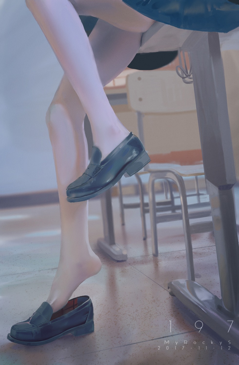 pantyhose, seifuku, wudi_sao_nian