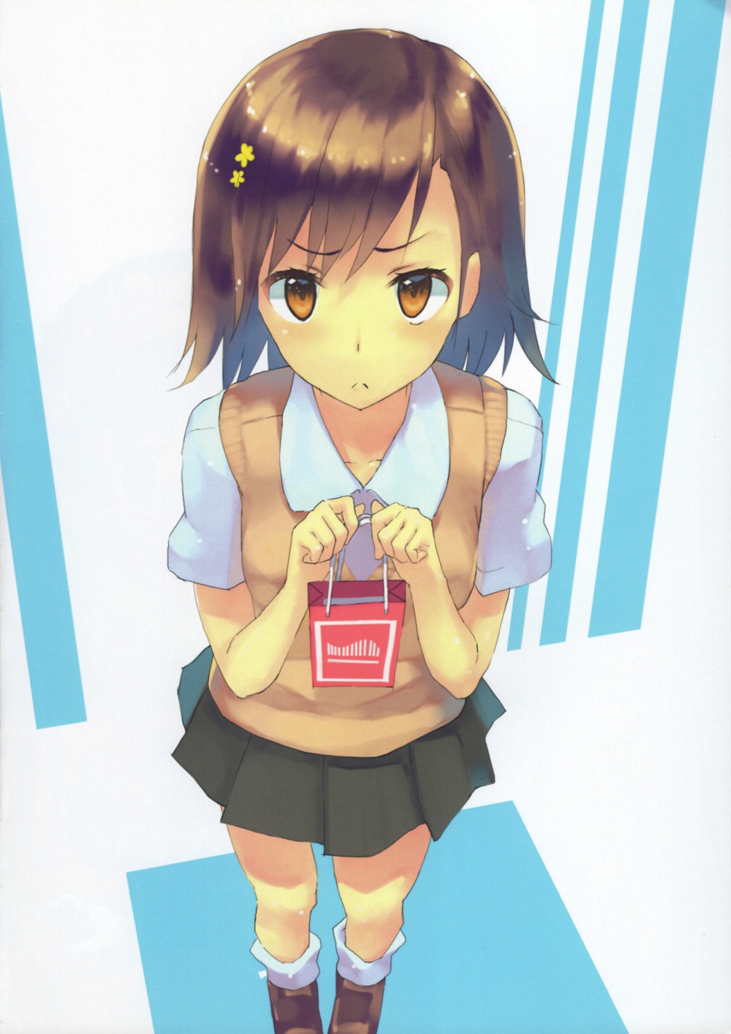 fikusipu, misaka_mikoto, seifuku, sweater, toaru_kagaku_no_railgun, toaru_majutsu_no_index