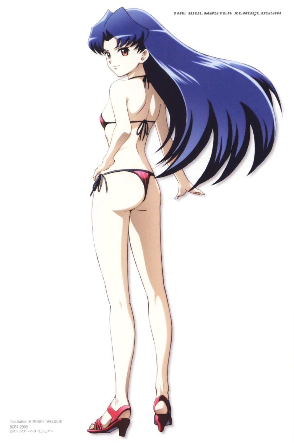 ass, bikini, kisaragi_chihaya, swimsuits, takeuchi_hiroshi, the_idolm@ster, thong, xenoglossia