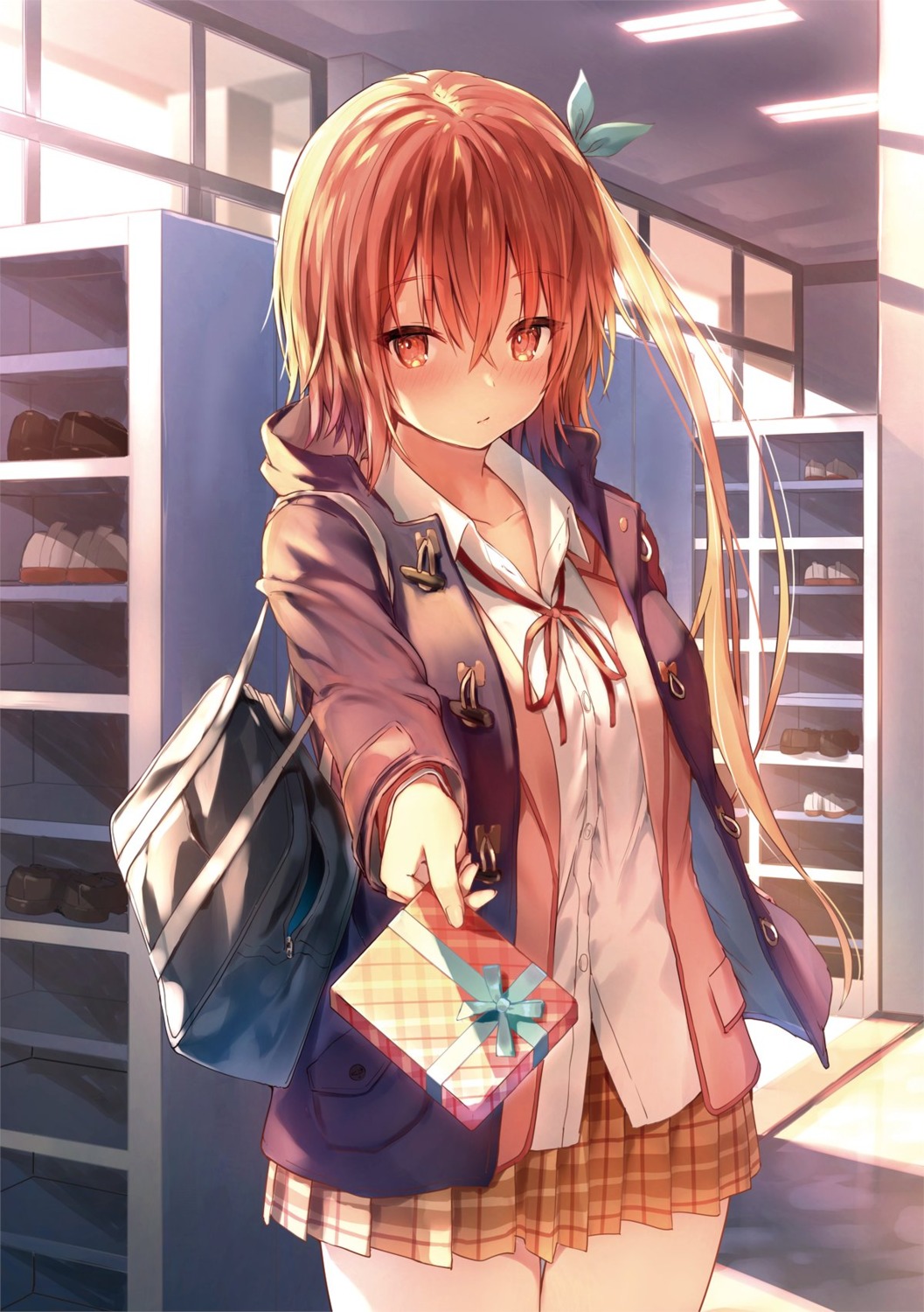 kawaikereba_hentai_demo_suki_ni_natte_kuremasu_ka?, nanjou_mao, seifuku, sune, valentine
