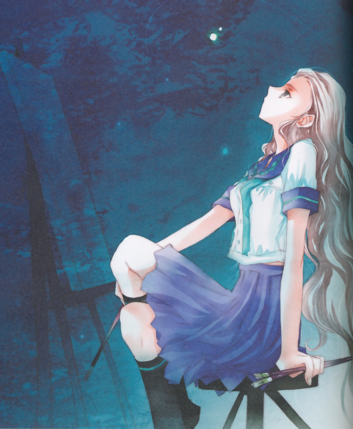 binding_discoloration, bungaku_shoujo, himekura_maki, seifuku, takeoka_miho