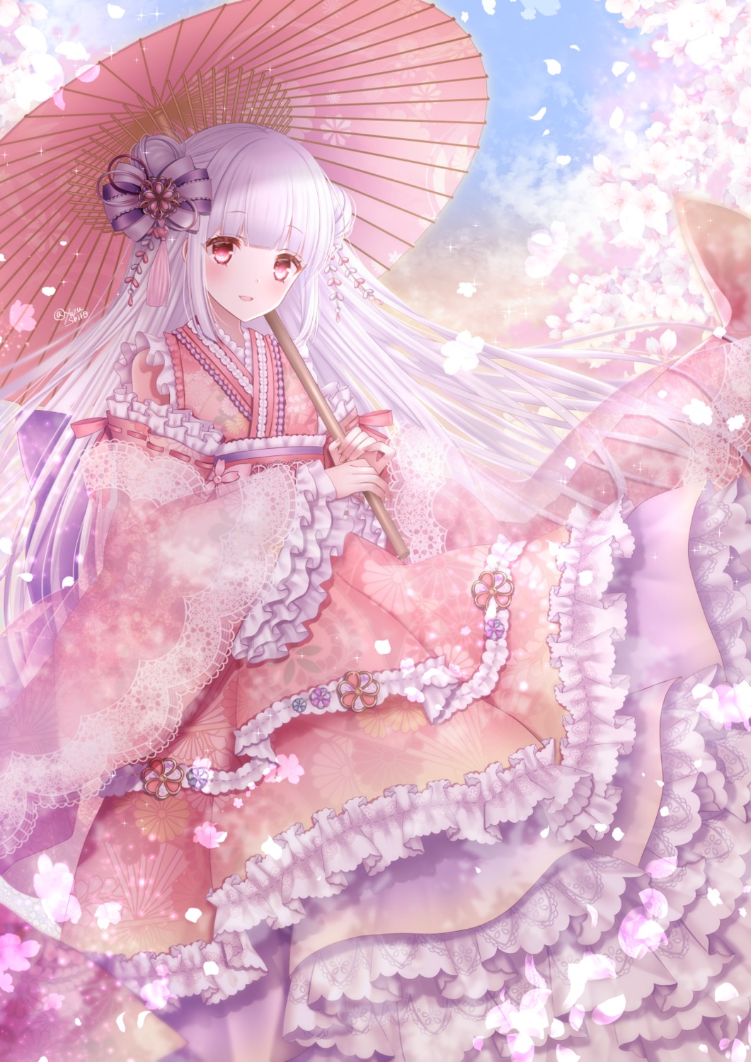 lolita_fashion, skirt_lift, umbrella, wa_lolita, yuzushiro