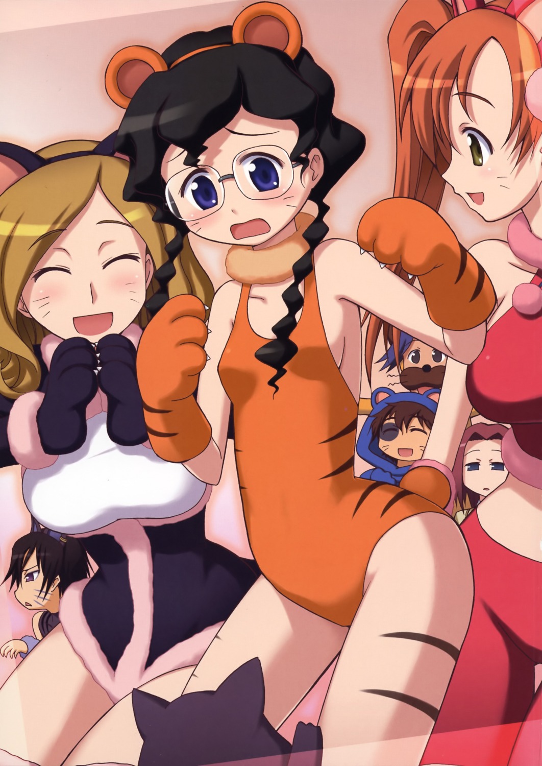 animal_ears, arthur_(code_geass), code_geass, kallen_stadtfeld, kururugi_suzaku, lelouch_lamperouge, milly_ashford, nekomimi, nina_einstein, rivalz_cardemonde, shirley_fenette, yuuki_shinichi