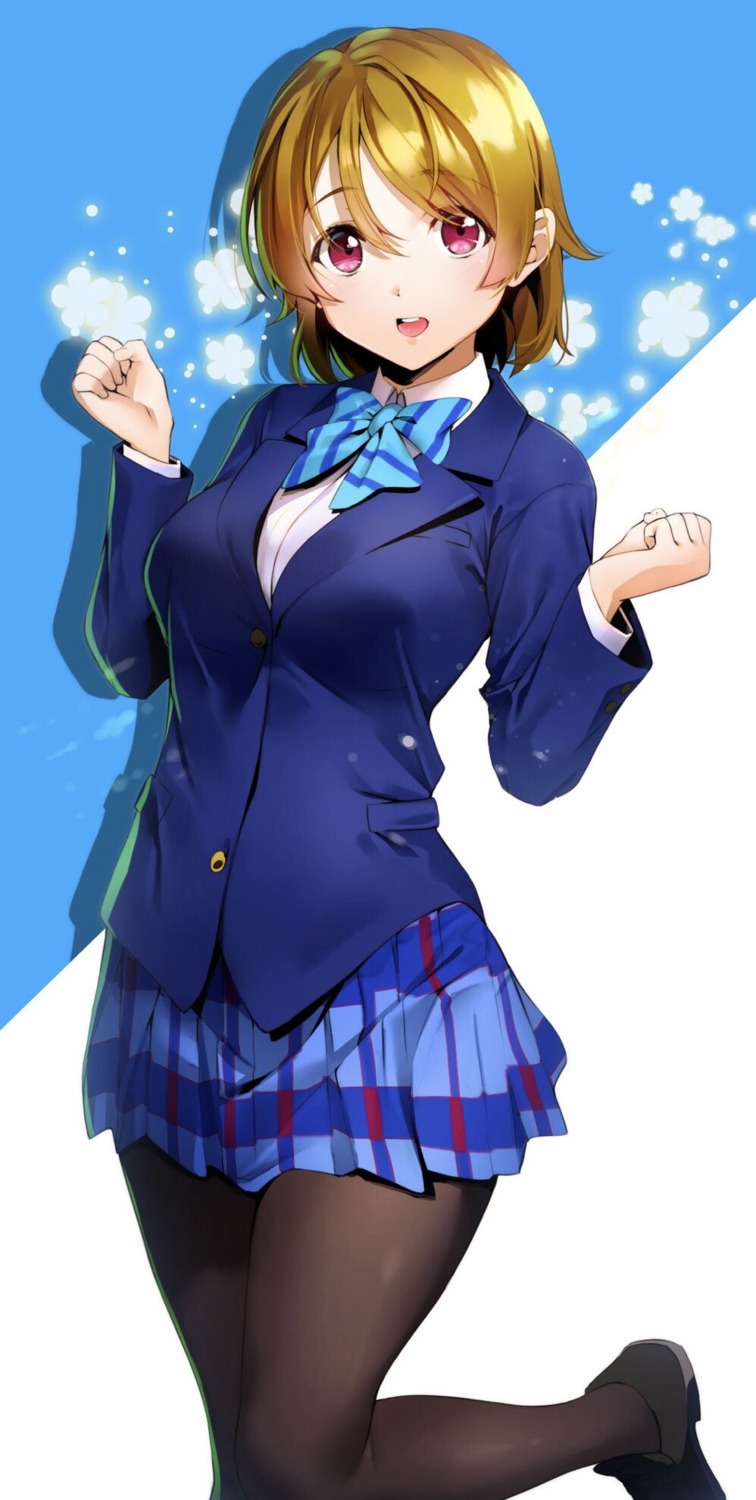 koizumi_hanayo, love_live!, love_live!_(series), nakano_maru, pantyhose, seifuku