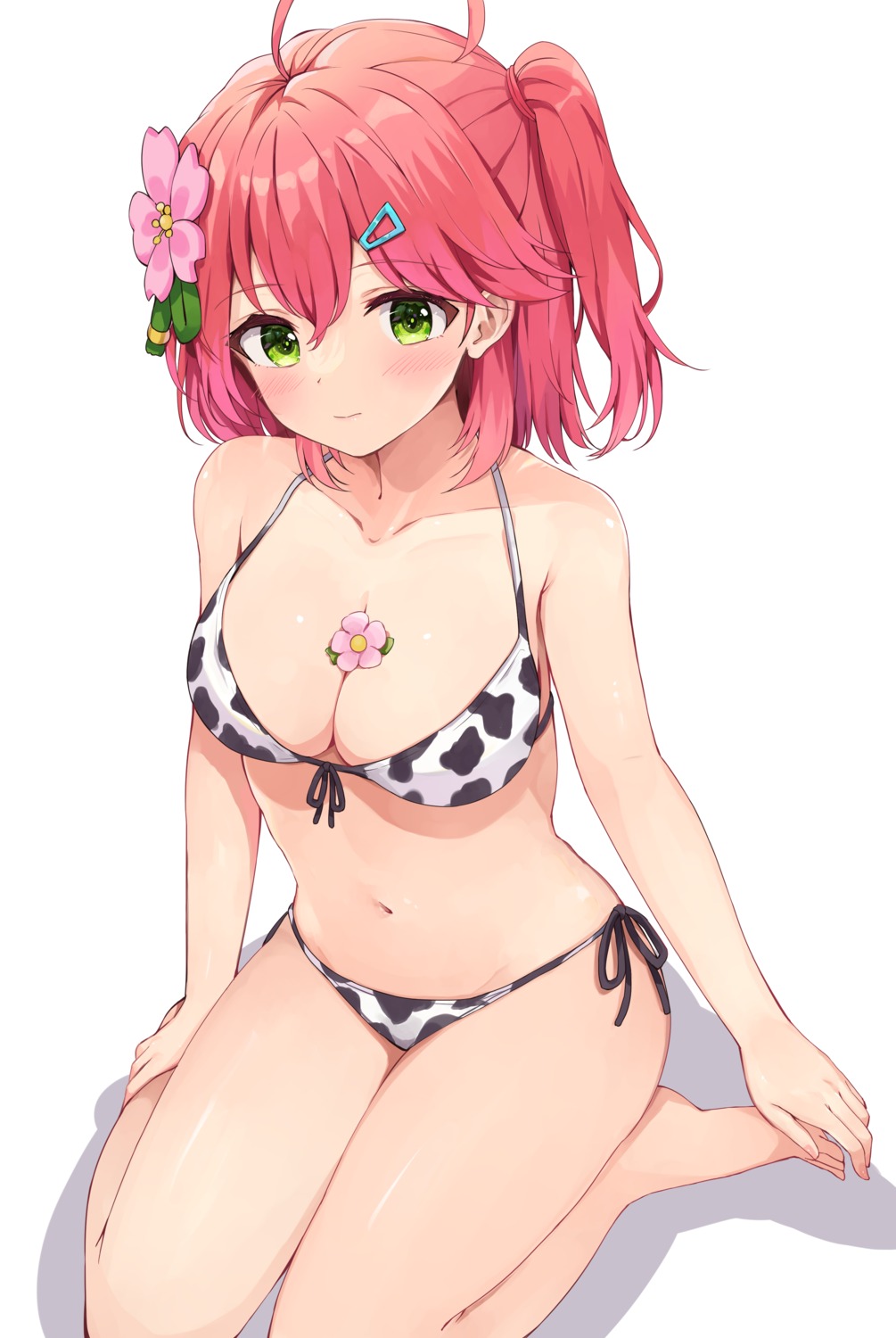 bikini, hololive, racchi., sakura_miko, swimsuits