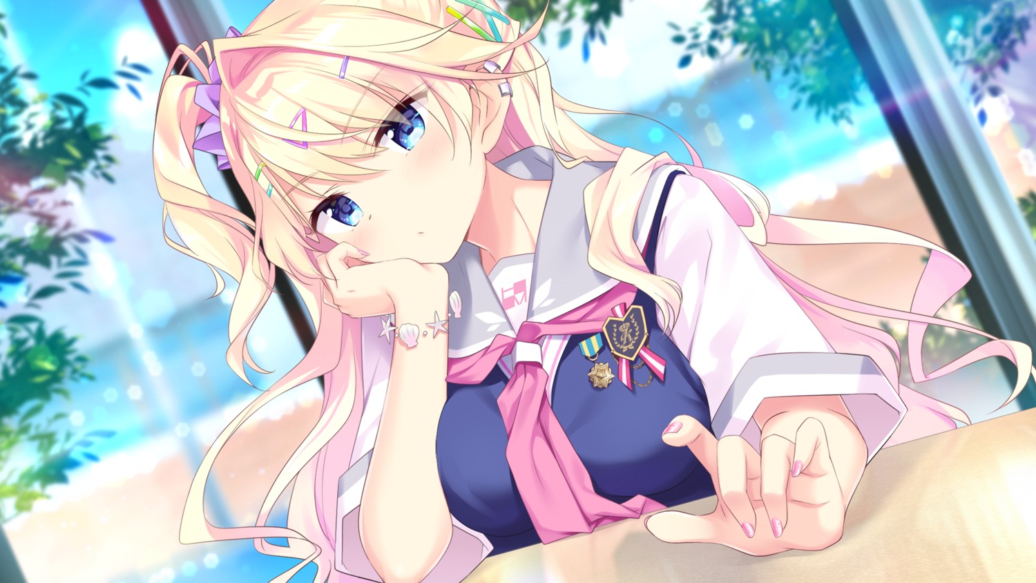 einstein_yori_ai_wo_komete, game_cg, glovety, kimishima_ao, nishino_kasumi, seifuku