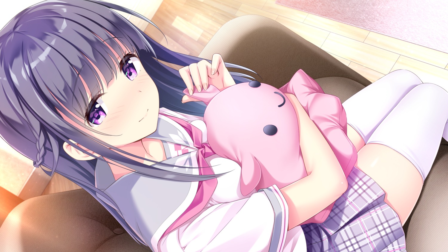 einstein_yori_ai_wo_komete, game_cg, glovety, kimishima_ao, sakashita_iina, seifuku, thighhighs