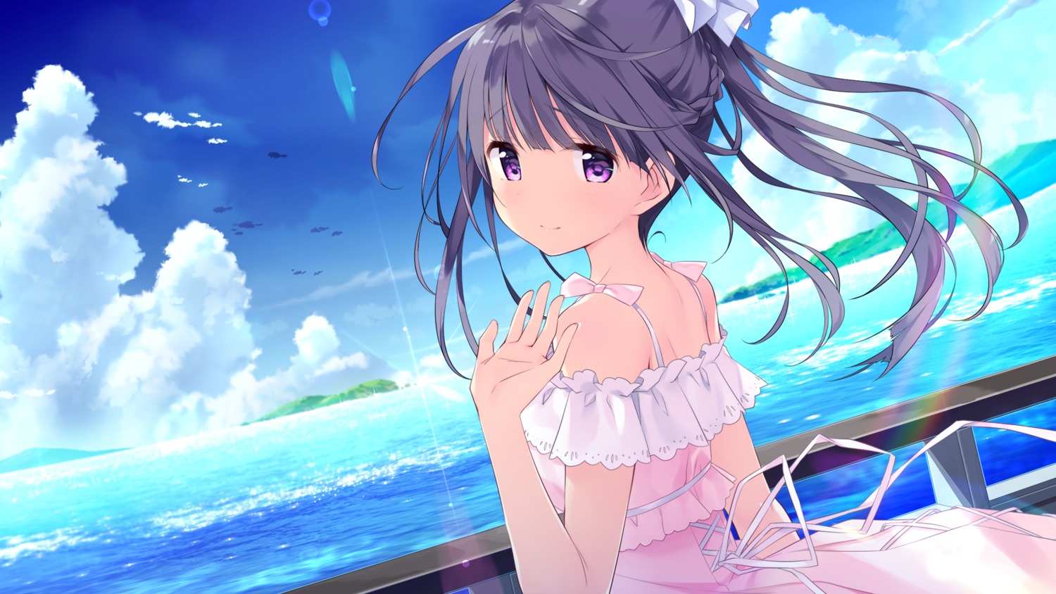 dress, einstein_yori_ai_wo_komete, game_cg, glovety, kimishima_ao, summer_dress