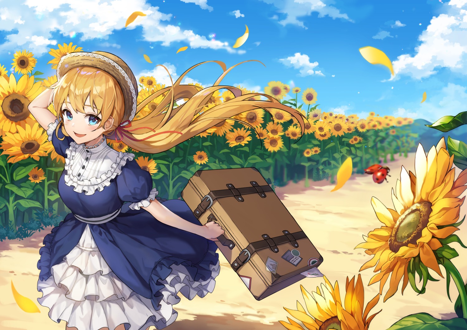 chohe, dress, gothic_lolita, landscape, lolita_fashion